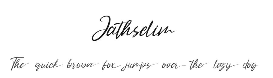 Jathselim by StringLabs Creative Studio — Script Handwritten Font