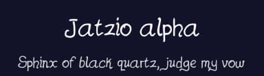 Jatzio alpha by matafanaku — Script Handwritten Font — thumbnail 2