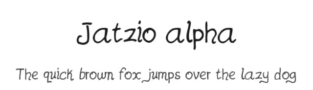 Jatzio alpha by matafanaku — Script Handwritten Font