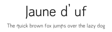 Jaune d'uf by Acid Type — Sans Serif Font — thumbnail 1