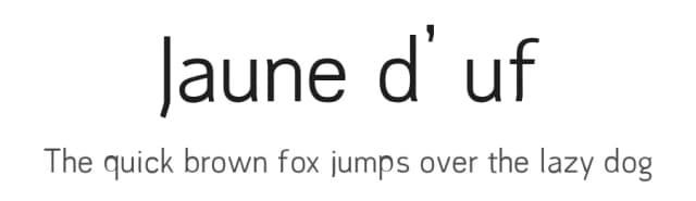 Jaune d'uf by Acid Type — Sans Serif Font