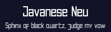Javanese Neu by MJB Letters — Sans Serif Font — thumbnail 2