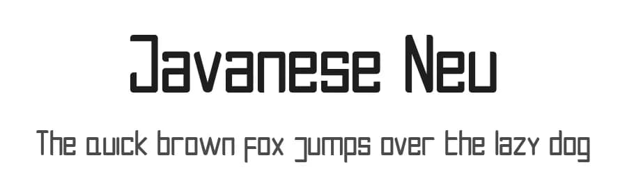 Javanese Neu by MJB Letters — Sans Serif Font