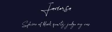 Javiersa by Hugefonts — Script Handwritten Font — thumbnail 2