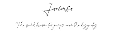 Javiersa by Hugefonts — Script Handwritten Font — thumbnail 1