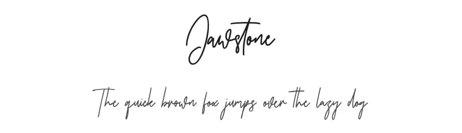 Jawstone by Maulana Creative — Script Handwritten Font