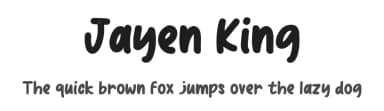 Jayen King by Wildan Type — Script Handwritten Font — thumbnail 1