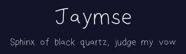 Jaymse by James Hamelton Jr — Script Handwritten Font — thumbnail 2