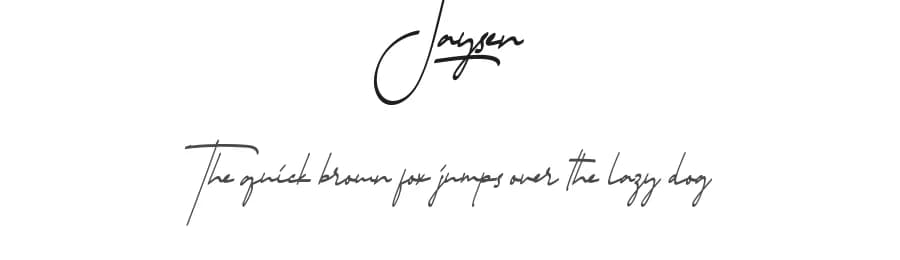 Jaysen by RaisProject — Script Handwritten Font