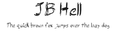 JB Hell by Julie Bush — Script Handwritten Font — thumbnail 1