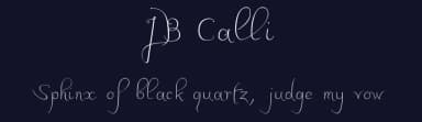 JB Calli by JBFoundry — Script Handwritten Font — thumbnail 2