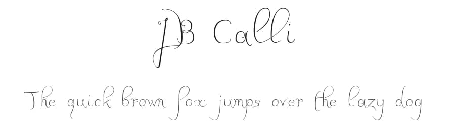 JB Calli by JBFoundry — Script Handwritten Font
