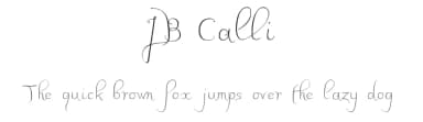 JB Calli by JBFoundry — Script Handwritten Font — thumbnail 1