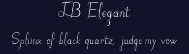 JB Elegant by JBFoundry — Script Handwritten Font — thumbnail 2
