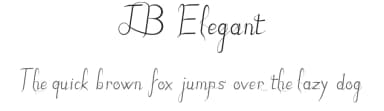 JB Elegant by JBFoundry — Script Handwritten Font — thumbnail 1