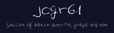 Jcgr61 by Juan Carlos García — Script Handwritten Font — thumbnail 2