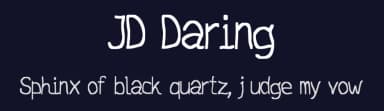 JD Daring by Jecko Development — Script Handwritten Font — thumbnail 2