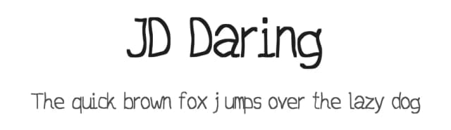 JD Daring by Jecko Development — Script Handwritten Font