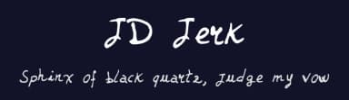 JD Jerk by Jecko Development — Script Handwritten Font — thumbnail 2