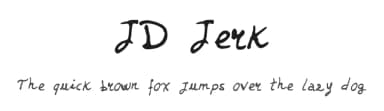JD Jerk by Jecko Development — Script Handwritten Font — thumbnail 1