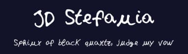 JD Stefania by Jecko Development — Script Handwritten Font — thumbnail 2