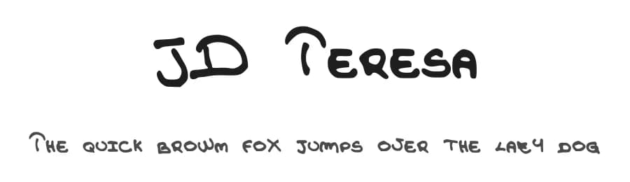 JD Teresa by Jecko Development — Script Handwritten Font
