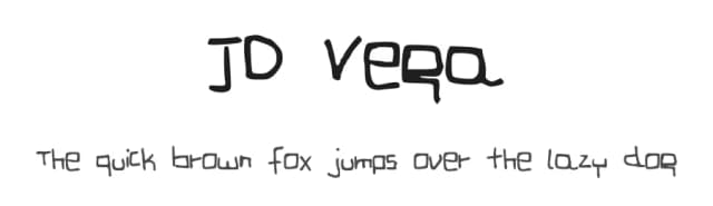JD Vega by Jecko Development — Script Handwritten Font