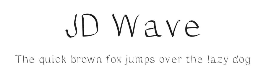 JD Wave by Jecko Development — Script Handwritten Font