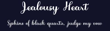 Jealousy Heart by Bosstype Studio — Script Handwritten Font — thumbnail 2