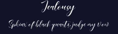 Jealousy by LOPERTYPE by VAIMINIT — Script Handwritten Font — thumbnail 2