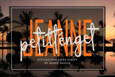 Jeanne Petitténget Font by densudesign — Script Handwritten Font — thumbnail 1