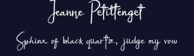 Jeanne Petitténget by Denny Sutanto — Script Handwritten Font — thumbnail 2