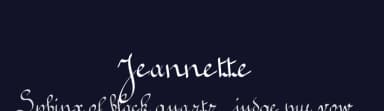 Jeannette by David Tessier — Script Handwritten Font — thumbnail 2