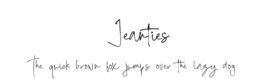 Jeanties by FallenGraphic Studio — Script Handwritten Font