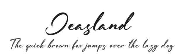 Jeasland by Hanzel Space — Script Handwritten Font
