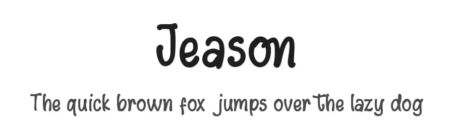 Jeason by DumadiStyle — Script Handwritten Font