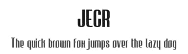 JECR by iAgency 1980 — Sans Serif Font — thumbnail 1