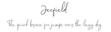 Jeefield by Viswell Studio — Script Handwritten Font — thumbnail 1