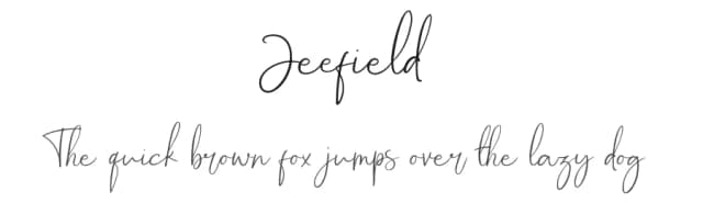 Jeefield by Viswell Studio — Script Handwritten Font