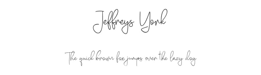 Jeffreys York by Maulana Creative — Script Handwritten Font
