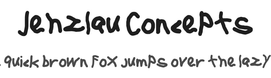 Jehzlau Concepts by Jehzlau — Script Handwritten Font