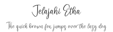 Jelajahi Etha by Integritype Studio — Script Handwritten Font — thumbnail 1