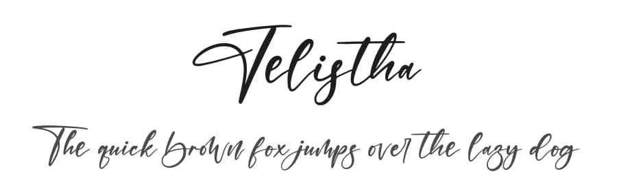 Jelistha by Letterena Studios — Script Handwritten Font