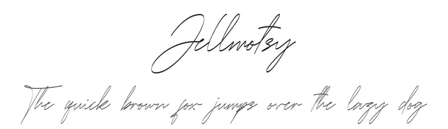 Jellmotsy by Jadatype — Script Handwritten Font