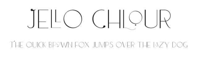 Jello Chlour by Jolicia Type Foundry — Sans Serif Font