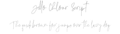 Jello Chlour Script by Jolicia Type Foundry — Script Handwritten Font — thumbnail 1