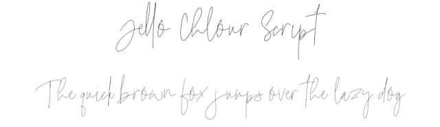 Jello Chlour Script by Jolicia Type Foundry — Script Handwritten Font