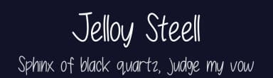 Jelloy Steell by Nuun Creatype — Script Handwritten Font — thumbnail 2
