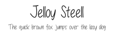 Jelloy Steell by Nuun Creatype — Script Handwritten Font — thumbnail 1