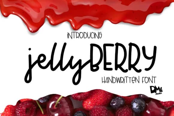 Jelly Berry Font by Patricia (DMStd) — Script Handwritten Font